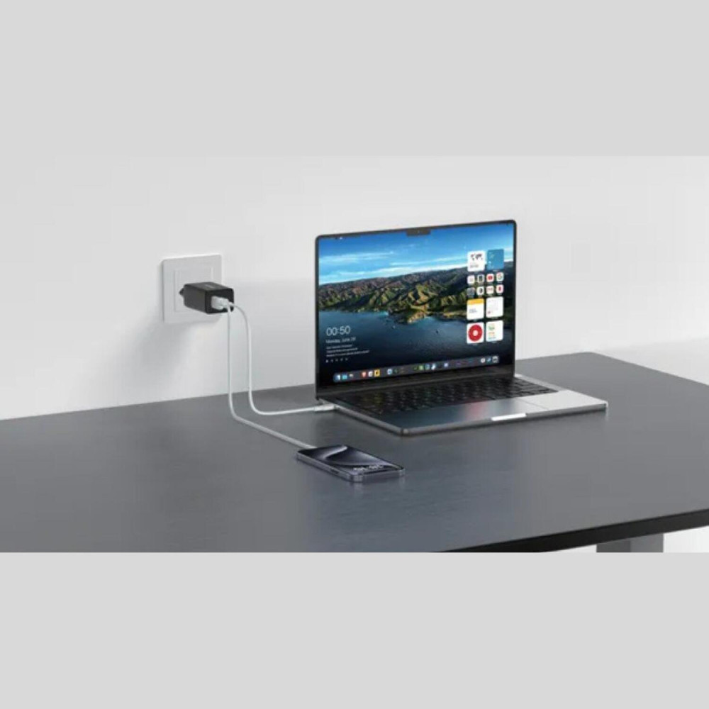 Φορτιστής Riversong PowerKub G65 Pro Γρήγορος Ταξιδιού / Αντάπτορας με 1 x USB-A / 1 x Type-C 65W - Black (AD121)