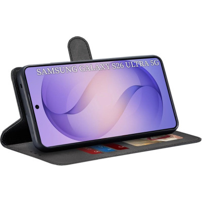 Θήκη Samsung Galaxy S26 Ultra Techsuit Diary Book Πορτοφόλι - Black (5949419343436)