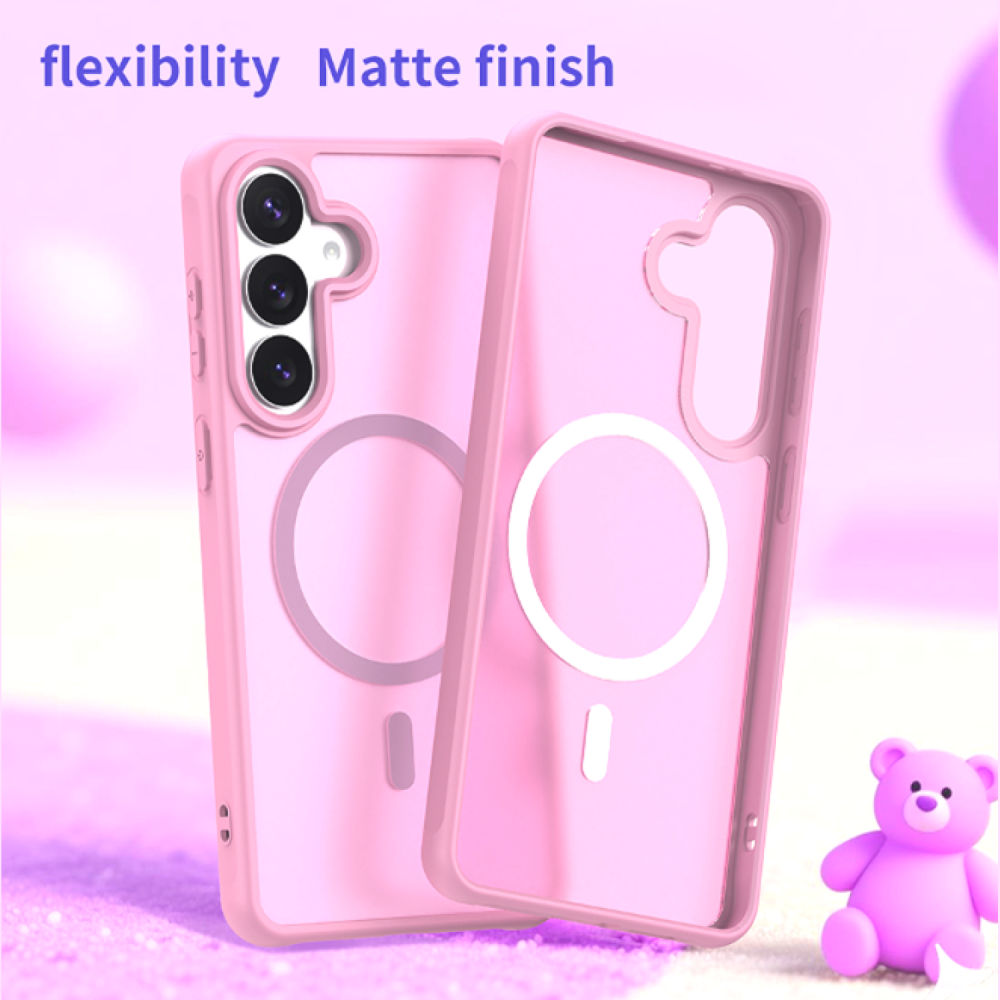 Θήκη Samsung Galaxy S26 Plus Techsuit HaloFrost II MagSafe Σκληρή Ημιδιάφανη με MagSafe - Pink (5949419341845)