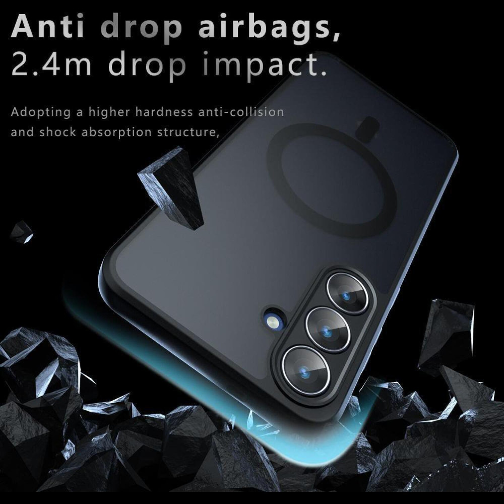 Θήκη Samsung Galaxy S26 Techsuit PureFrost Σκληρή Ημιδιάφανη με MagSafe - Frosted Black (5949419342064)