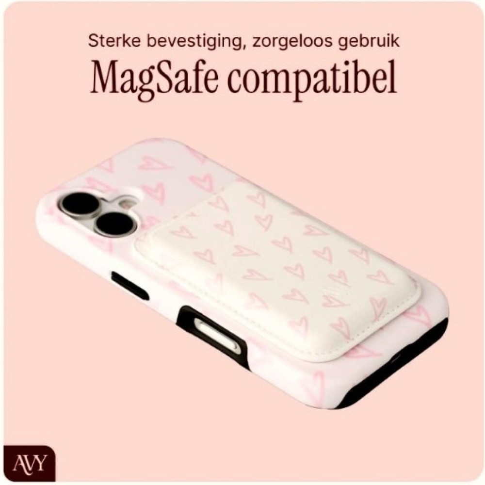 Universal Θήκη AVY Wallet MagSafe Πορτοφόλι για Κάρτες - Cupid Blush (8719246498022)