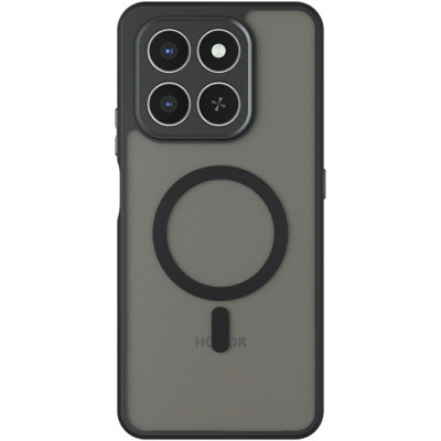 Θήκη Honor 400 Smart 5G / 400 Smart 4G / X7d 4G Techsuit PureFrost Σκληρή Ημιδιάφανη με MagSafe - Frosted Black (5949419337695)