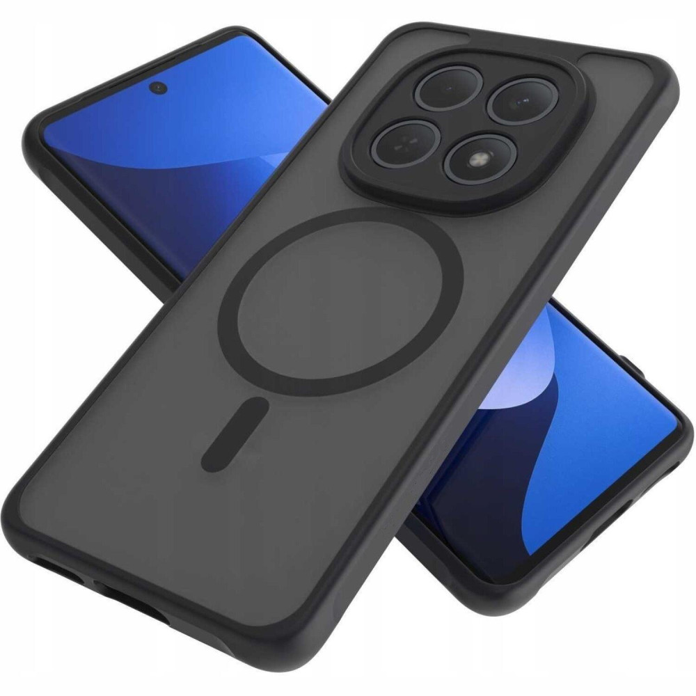 Θήκη Xiaomi Redmi Note 15 / Poco M8 Spacecase Hybrid MagSafe Σκληρή Ημιδιάφανη με MagSafe - Black (5905719138967)