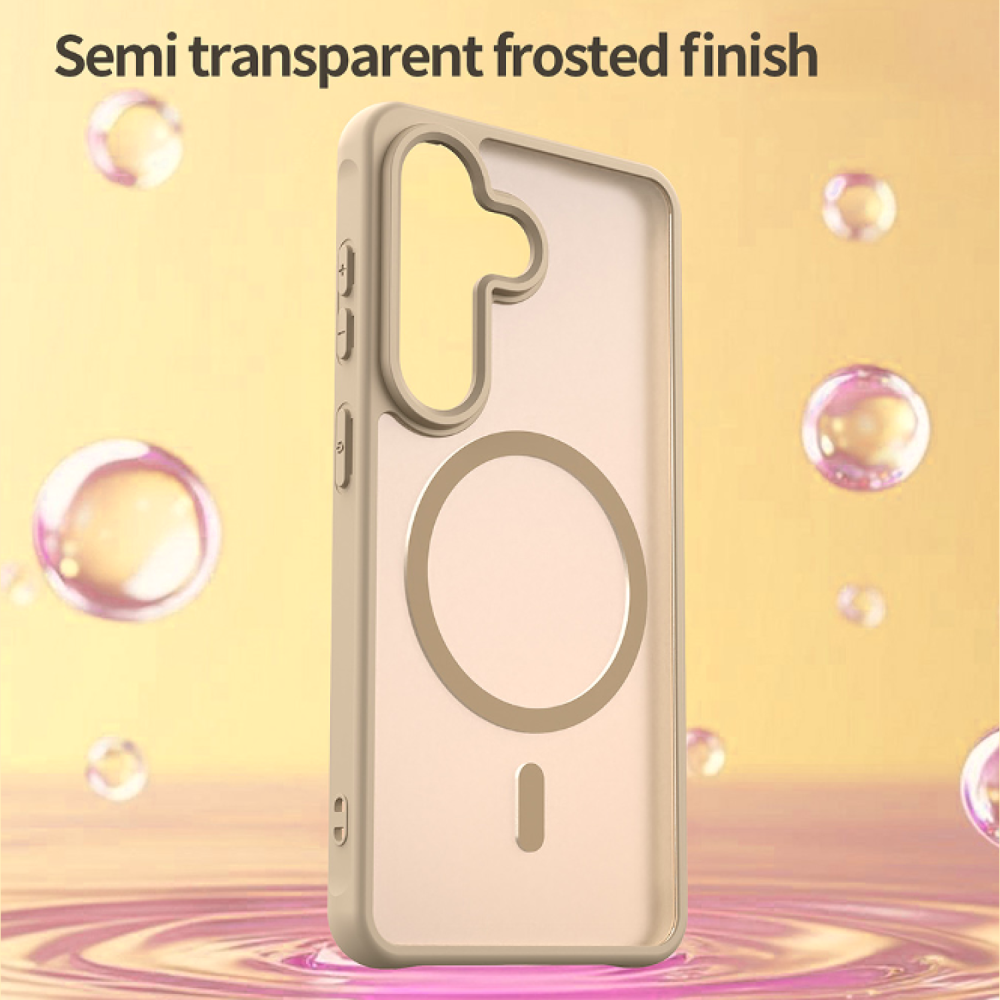 Θήκη Samsung Galaxy S26 Techsuit HaloFrost II MagSafe Σκληρή Ημιδιάφανη με MagSafe - Gold (5949419341999)