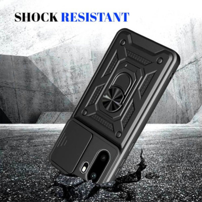 Θήκη OnePlus 15R Bodycell Armor Slide Ανθεκτική με Κάλυμμα για την Κάμερα & Μεταλλικό Ring Holder - Black (5206015085727)