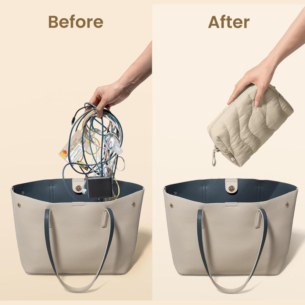 Θήκη Universal Tomtoc Terra A27 Recycled Accessory Pouch για Αξεσουάρ / PowerBank / Smartphone 2L - Natural Sand (A27P1K2)