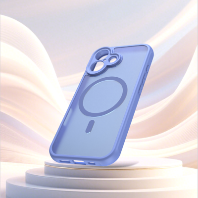 Θήκη iPhone 16 Techsuit HaloFrost II MagSafe Σκληρή Ημιδιάφανη με MagSafe - Sky Blue (5949419326019)