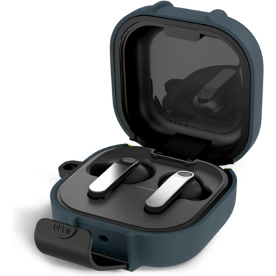 Θήκη Samsung Galaxy Buds 4 / 4 Pro Tech-Protect Slim Hook Σκληρή με Ενσωματωμένη Βάση για Smartphones - Fluffy Blue (5906302392964)