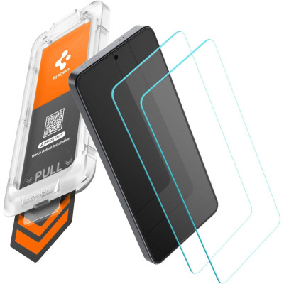 Tempered Glass Samsung Galaxy S26 Spigen GLAS.tR EZ Fit Pro HD AluminaCore 10H+ Ανθεκτικό Αντιχαρακτικό Γυαλί Προστασίας Οθόνης 2 Τεμάχια - Clear (AGL11095)