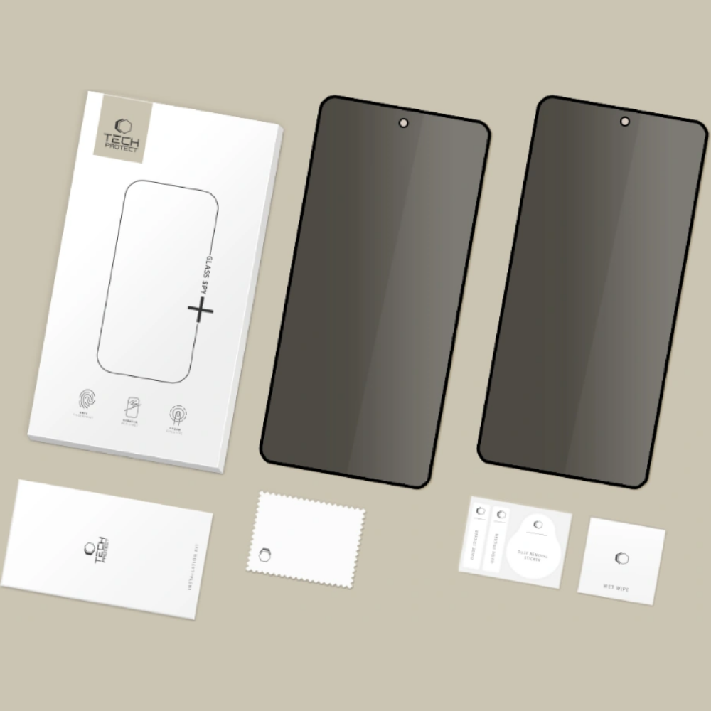 Tempered Glass Samsung Galaxy S26 Ultra Tech-Protect Glass Spy+ Privacy Full Face Αντιχαρακτικό Γυαλί Προστασίας Απορρήτου Οθόνης 2 Τεμάχια - Black (5906302332724)