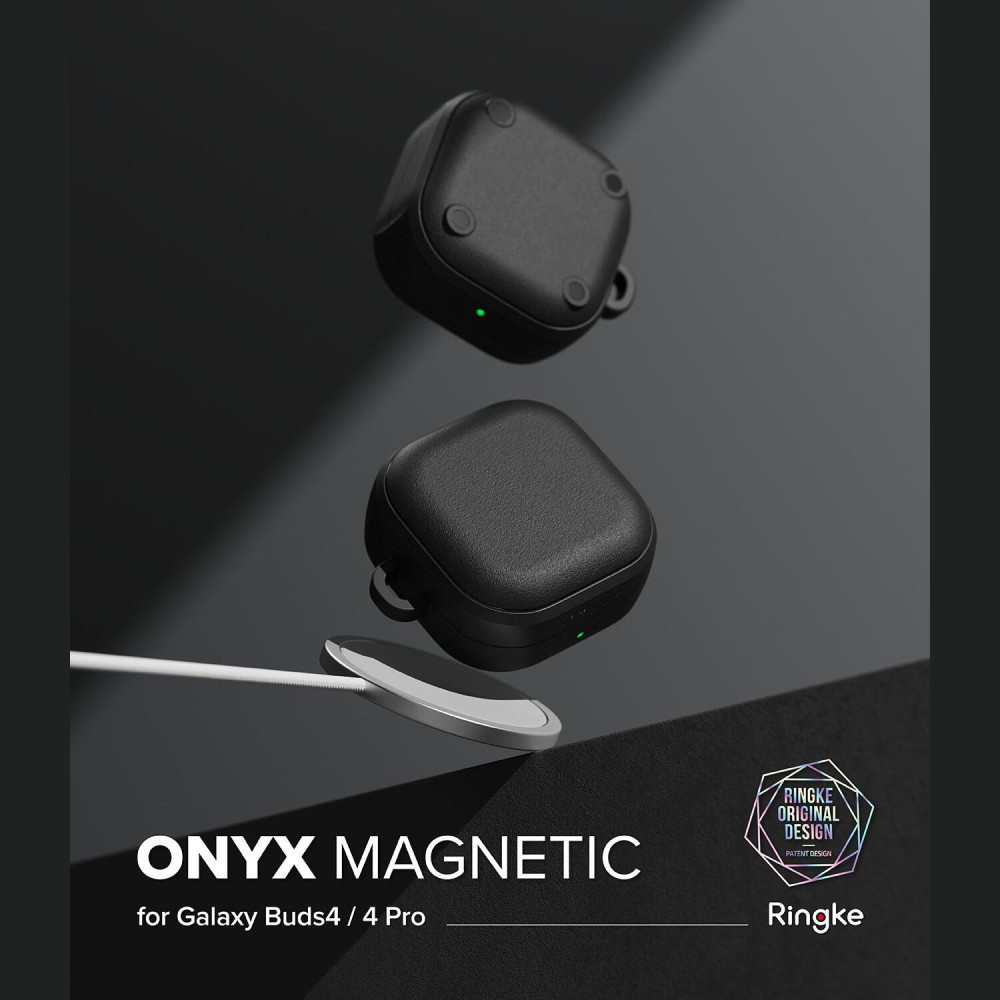 Θήκη Samsung Galaxy Buds 4 / 4 Pro Ringke Onyx Magnetic με MagSafe - Black (8800328816800)