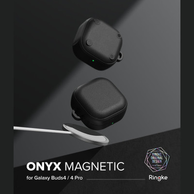 Θήκη Samsung Galaxy Buds 4 / 4 Pro Ringke Onyx Magnetic με MagSafe - Black (8800328816800)