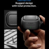 Θήκη Samsung Galaxy Buds 4 / 4 Pro Spigen Rugged Armor Ανθεκτική Σιλικόνης - Matte Black (ACS11200)