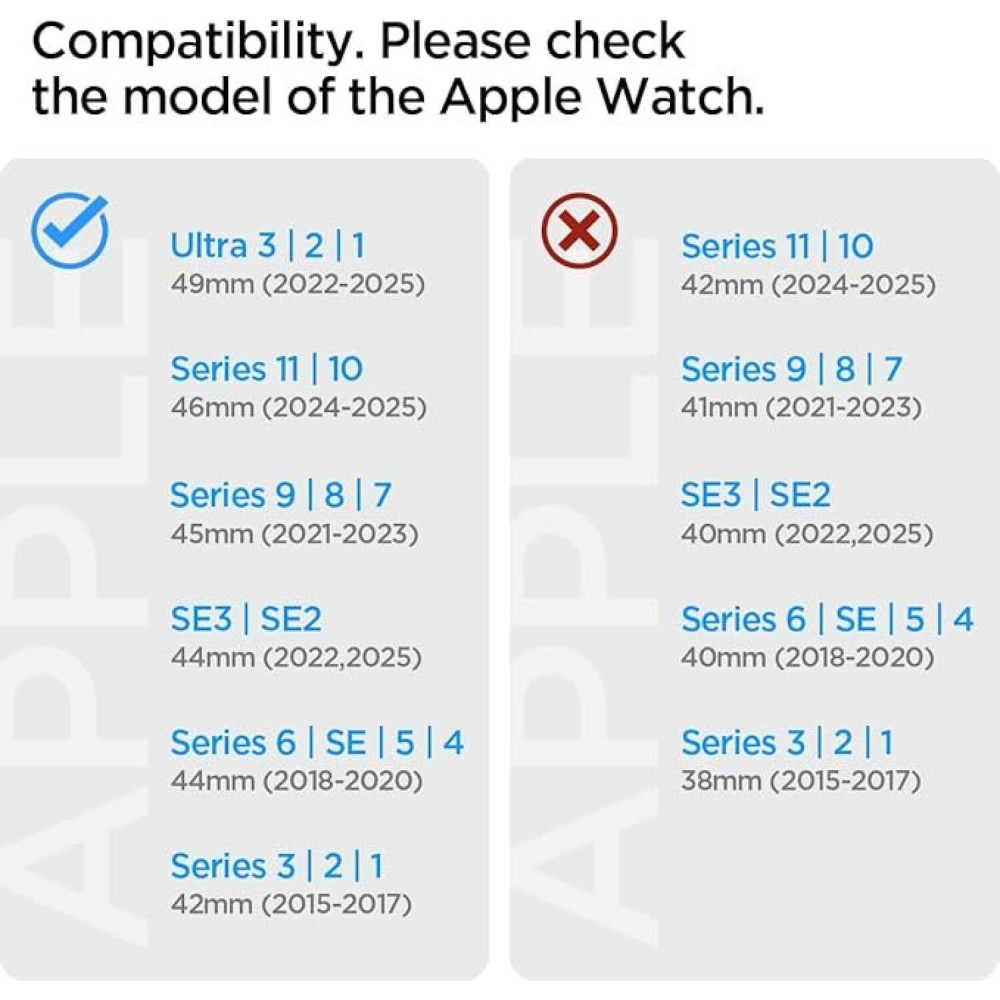 Λουράκι Apple Watch Ultra/SE/11/10/9/8/7/6/5/4 (49/46/45/44mm) Spigen Athlex Air 2 Υφασμάτινο - Active Black / Grey (AMP11113)