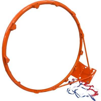 Στεφάνι Μπασκέτας MotivationPro 45cm Μεταλλικό με Δίχτυ για Μπάλες Μπάσκετ 5 / 6 / 7 - Red / White / Blue (021281216225)