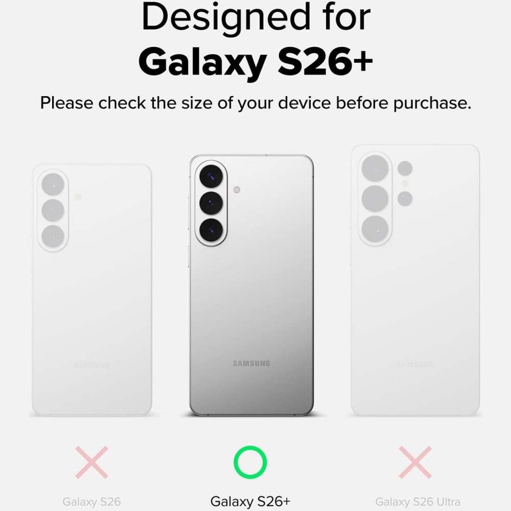 Θήκη Samsung Galaxy S26 Plus Ringke Fusion Ανθεκτική Σκληρή με TPU Bumper - Matte Clear (8800328814998)
