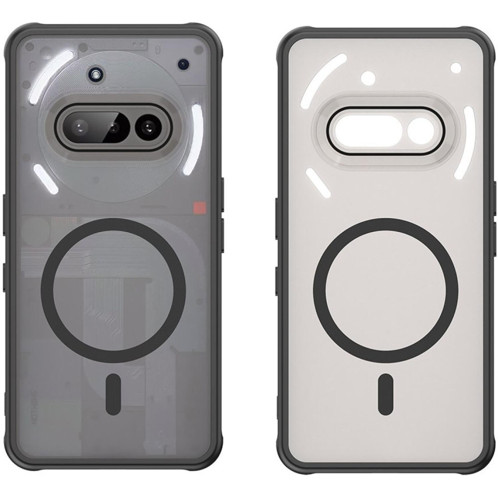 Θήκη Nothing Phone 3a Techsuit HaloFrost II MagSafe Σκληρή Ημιδιάφανη με MagSafe - Black (5949419295698)