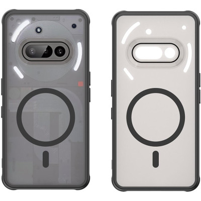 Θήκη Nothing Phone 3a Techsuit HaloFrost II MagSafe Σκληρή Ημιδιάφανη με MagSafe - Black (5949419295698)