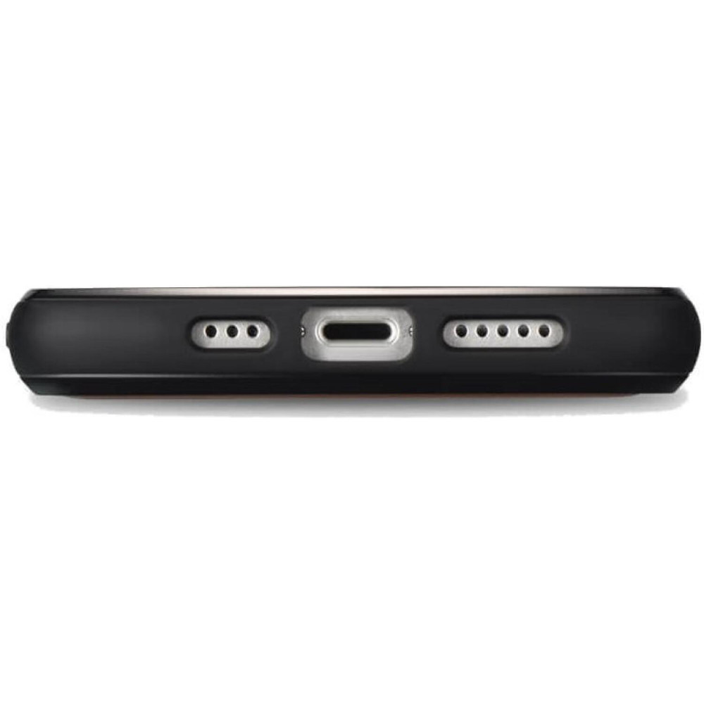 Θήκη iPhone 16 Pro Max iCarer Leather TPU Back Cover Δερμάτινη με TPU Bumper & MagSafe - Retro Brown (WMI16250901-SN)