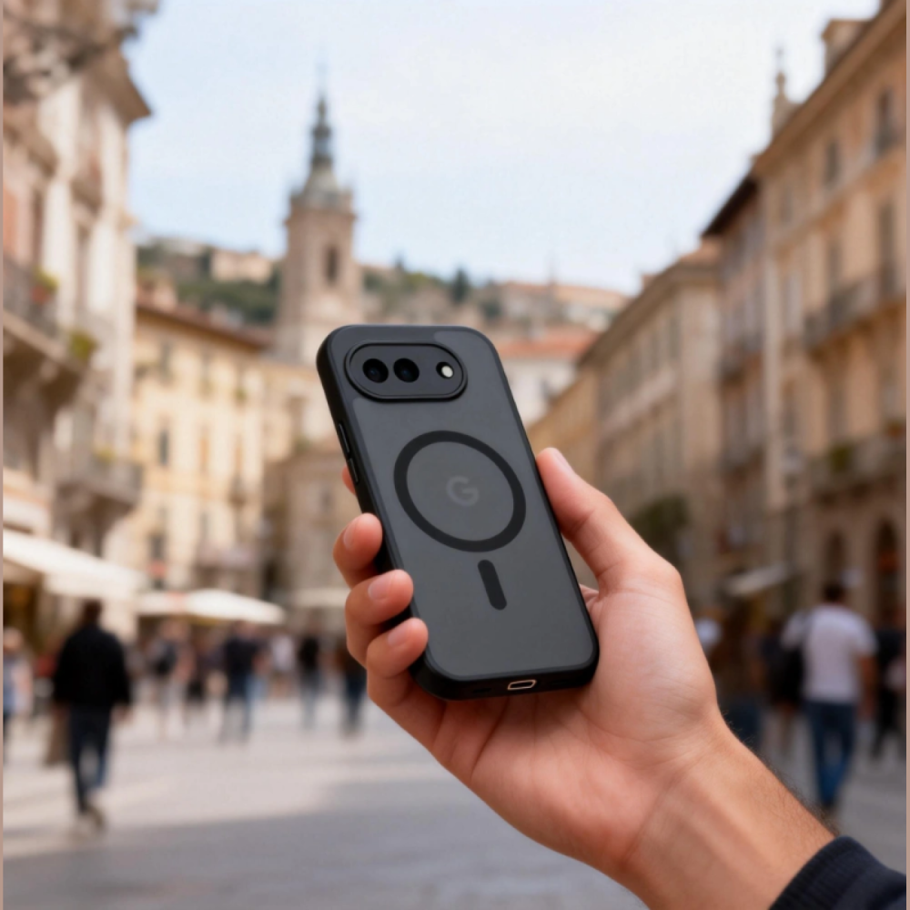 Θήκη Google Pixel 10a Tech-Protect MagMat Σκληρή Ημιδιάφανη με MagSafe - Matte Black (5906302353224)