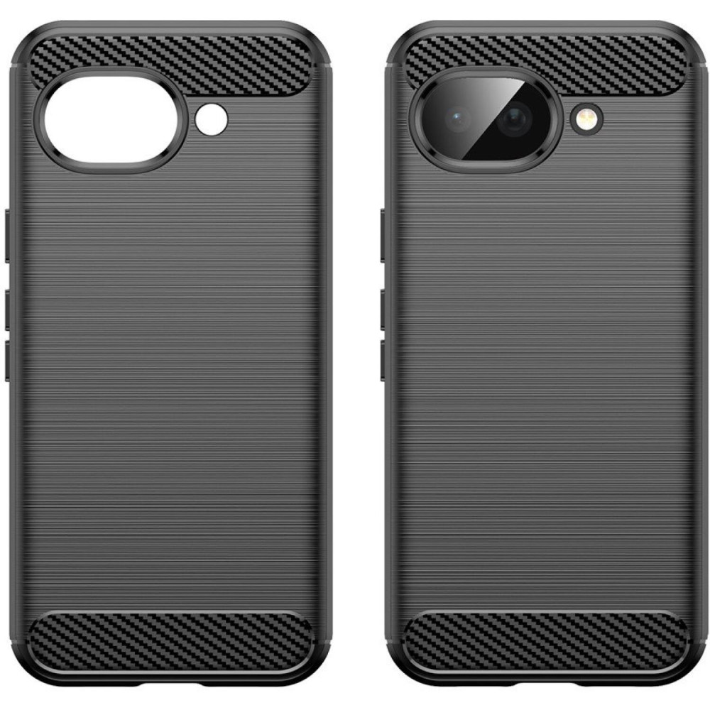 Θήκη Google Pixel 10a Techsuit Carbon Silicone Σιλικόνης - Black (5949419354852)