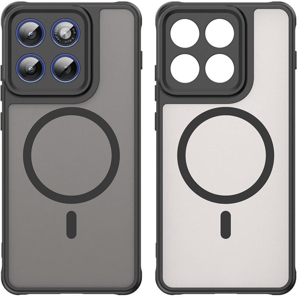 Θήκη Motorola Edge 70 Techsuit HaloFrost II MagSafe Σκληρή Ημιδιάφανη με MagSafe - Black (5949419348714)