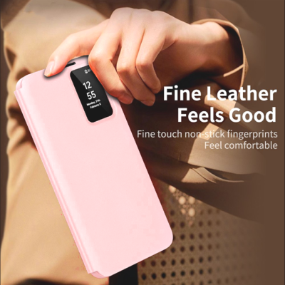 Θήκη Samsung Galaxy S26 Ultra Techsuit SmartView Series Flip με Ενεργό Πορτάκι - Pink (5949419350557)