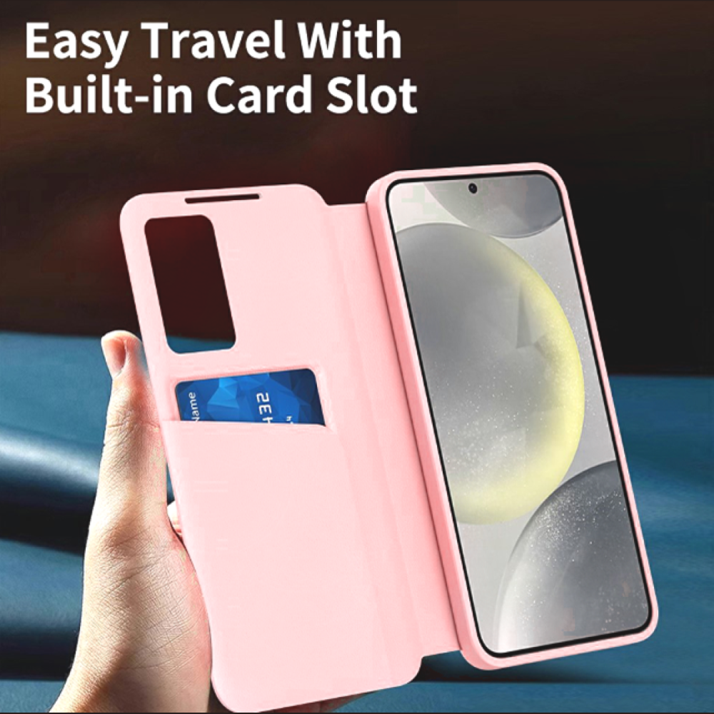 Θήκη Samsung Galaxy S26 Ultra Techsuit SmartView Series Flip με Ενεργό Πορτάκι - Pink (5949419350557)