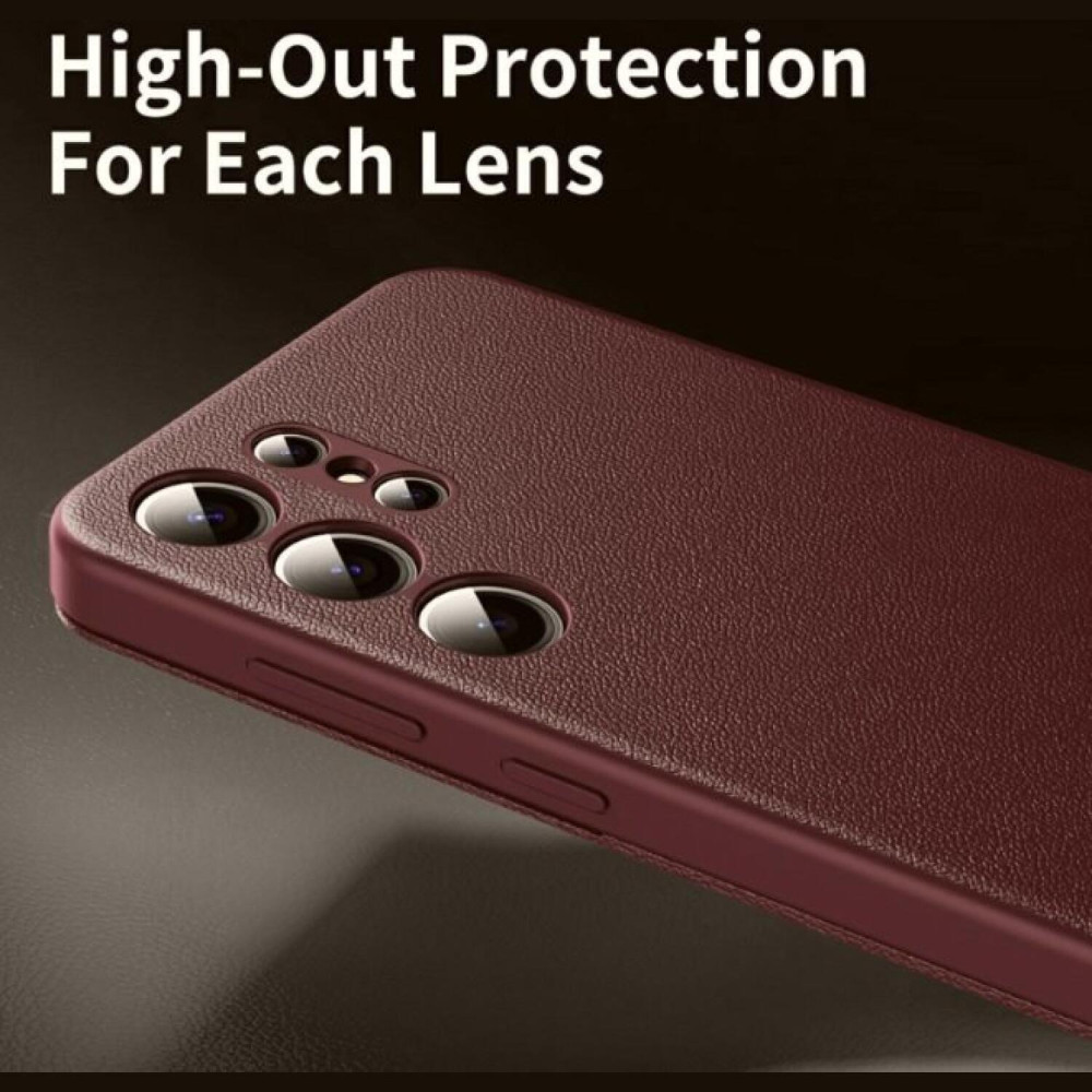 Θήκη Samsung Galaxy S22 Ultra 5G Techsuit SmartView Series Flip με Ενεργό Πορτάκι - Red (5949419303744)