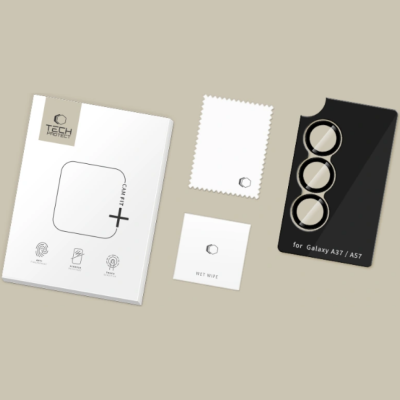 Tempered Glass Samsung Galaxy A57 / A37 Tech-Protect Camring Fit+ Αντιχαρακτικό Γυαλί Προστασίας για Φακό Κάμερας - Black (5906302390953)
