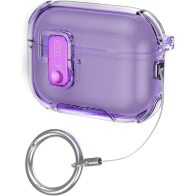 Θήκη AirPods Pro 3rd Gen Tech-Protect Bounce Pro Σκληρή με Ενσωματωμένη Βάση για Smartphones - Lavender (5906302392704)