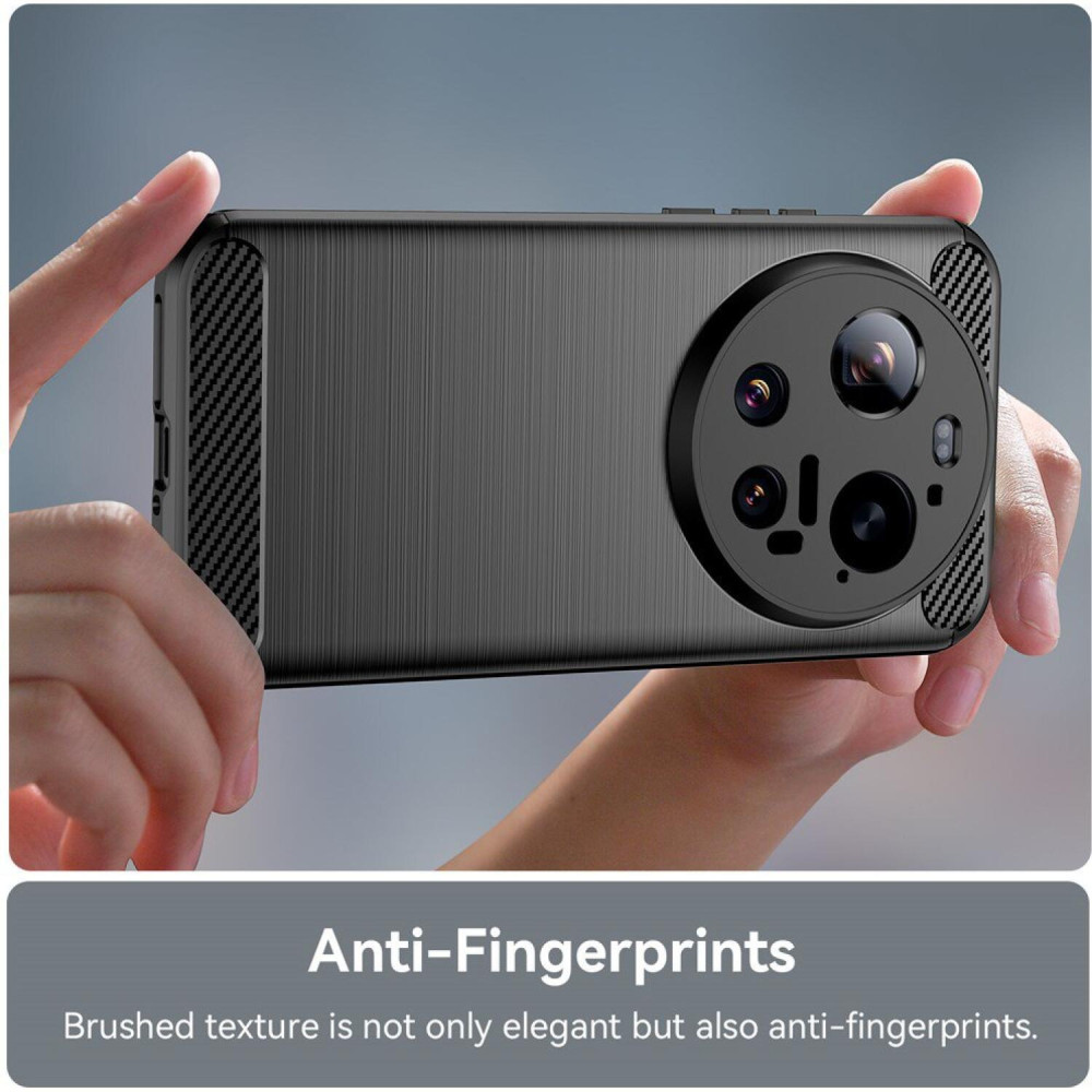 Θήκη Xiaomi 17 Ultra Techsuit Carbon Silicone Σιλικόνης - Black (5949419355996)