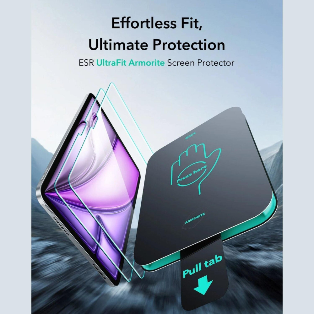 Tempered Glass iPad Air 13" 2026 / 2024 ESR UltraFit Armorite Αντιχαρακτικό Γυαλί Προστασίας Οθόνης 2 Τεμάχια - Clear (4894240267813)