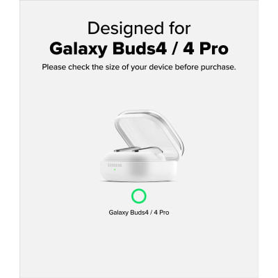 Θήκη Samsung Galaxy Buds 4 / 4 Pro Ringke Silicone Σκληρή - Black (8800328816763)