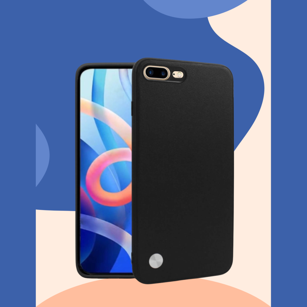 Θήκη iPhone 8 Plus / 7 Plus Bodycell Vegan Cover Σκληρή - Black (5206015076053)