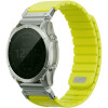 Λουράκι Garmin Watch 22mm Uniq Fluo από Αδιάβροχη Σιλικόνη & Ανοξείδωτο Ατσάλι - Dark Lime (UNIQ-22MM-FLUODLIM)