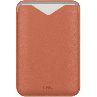 Universal Θήκη Uniq Lyden Evo MagSafe Πορτοφόλι για Κάρτες με Αναδιπλούμενη Βάση από Δέρμα Vegan - Terracotta (UNIQ-LYDENEVO-TERRCTA)