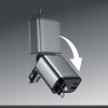 Φορτιστής Αυτοκινήτου Lisen 4 in 1 με Θύρες 1 x USB-A / 1 x Type-C & Πτυσσόμενα Καλώδια 1 x Type-C / 1 x Lightning 69W - Dark Grey / Black (6941237431141)