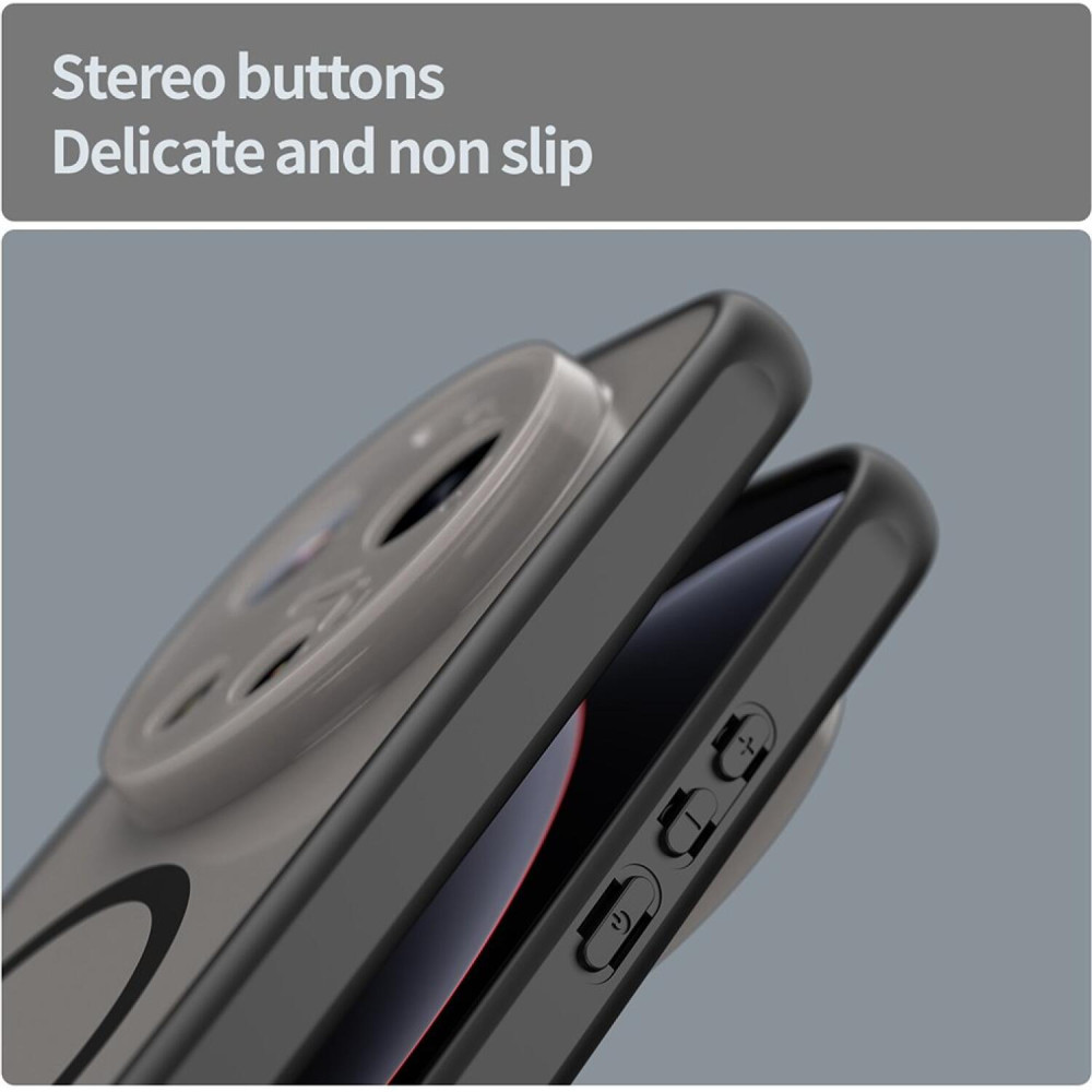 Θήκη Xiaomi 17 Ultra Techsuit HaloFrost II MagSafe Σκληρή Ημιδιάφανη με MagSafe - Black (5949419361775)