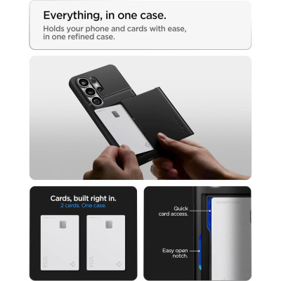 Θήκη Samsung Galaxy S26 Ultra Spigen Slim Armor CS Ανθεκτική με Υποδοχή για Κάρτες - Black (ACS11036)