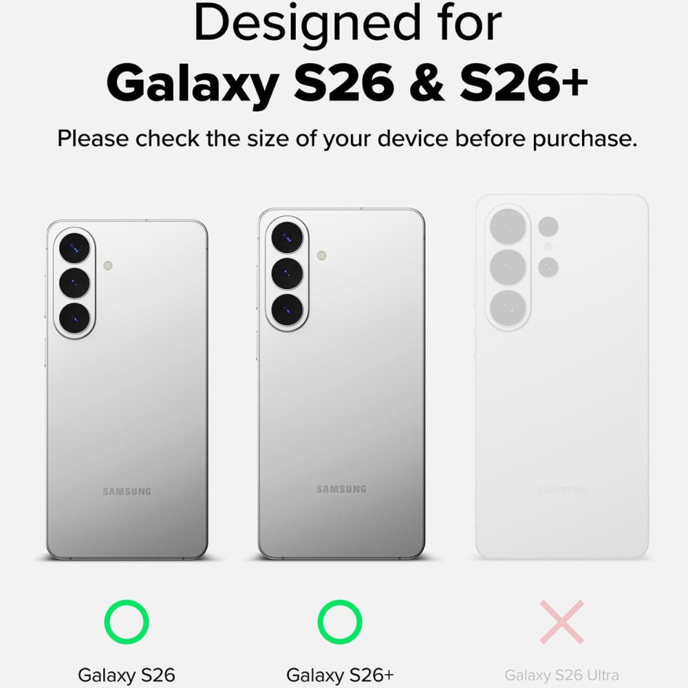 Tempered Glass Samsung Galaxy S26 / S26 Plus Ringke Camera Lens Frame Glass Αντιχαρακτικό Γυαλί Προστασίας για Φακό Κάμερας 2 Τεμάχια - Black (8800328815407)