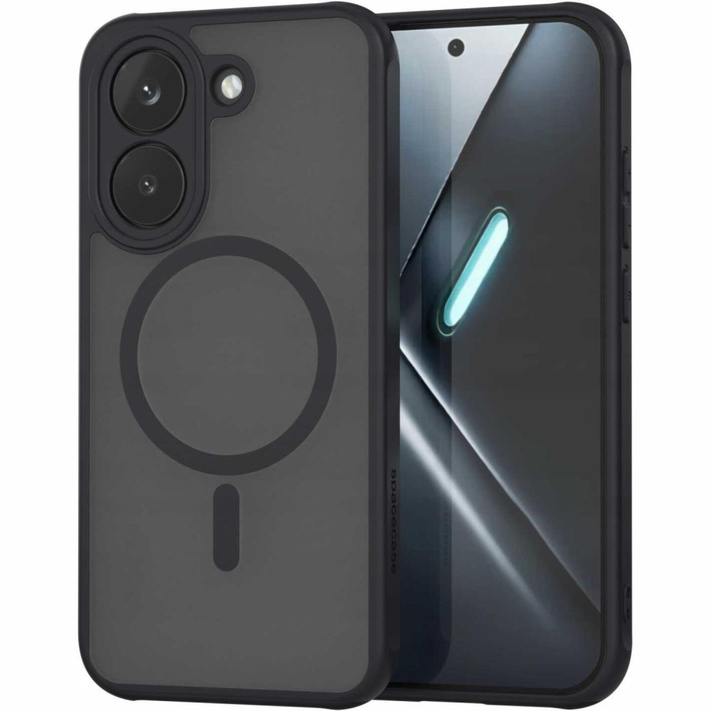 Θήκη Xiaomi Poco X8 Pro Spacecase Hybrid MagSafe Σκληρή Ημιδιάφανη με MagSafe - Black (5905719140335)