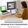 Πληκτρολόγιο Satechi Slim EX1 Wireless Keyboard Ασύρματο Bluetooth QWERTY Αγγλικό US - Silver (ST-KEX1S-EN)