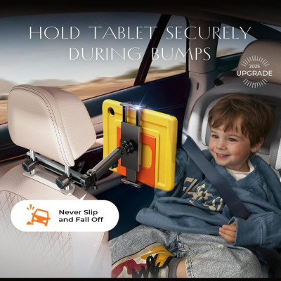 Βάση Κινητών Αυτοκινήτου Lisen Car Holder για Πίσω Κάθισμα / Προσκέφαλο με Ρυθμιζόμενο Βραχίονα για Κινητό & Tablet έως 11" - Black (6941237430564)