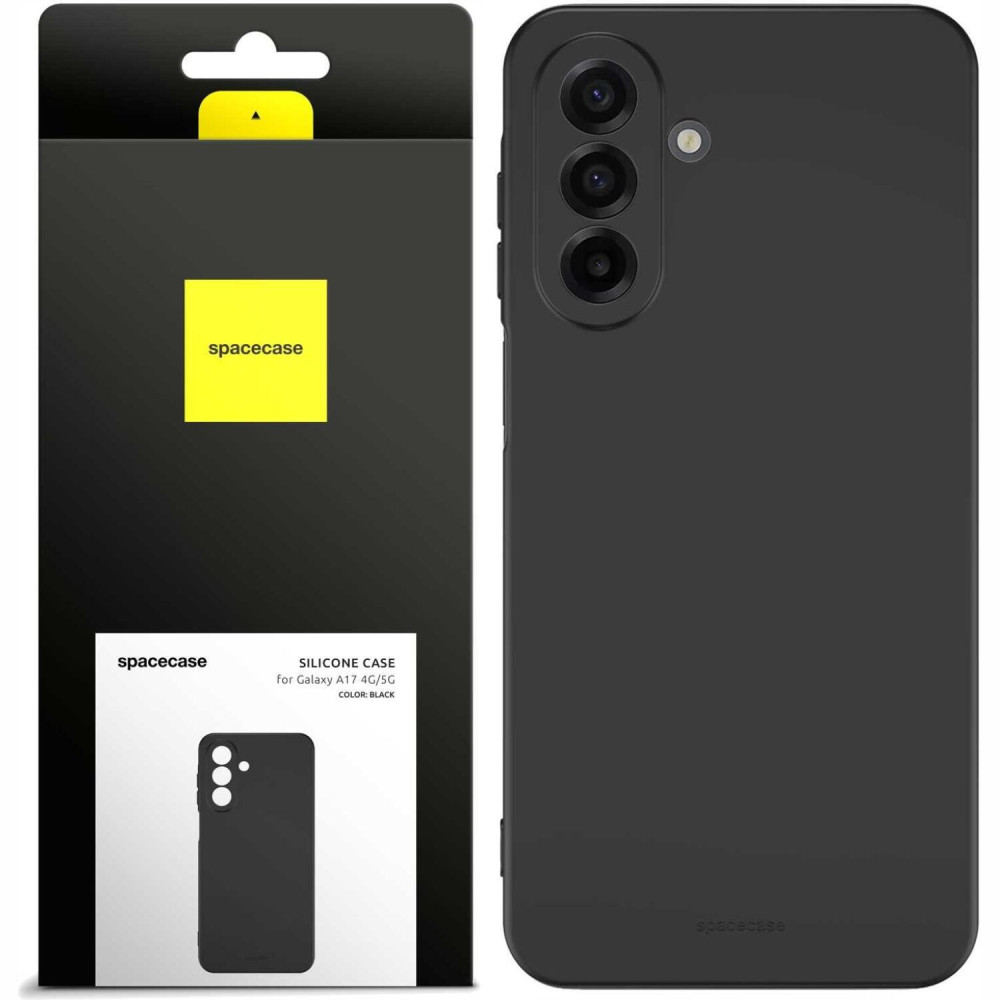 Θήκη Samsung Galaxy A17 Spacecase Silicone Case Σιλικόνης - Black (5905719132637)