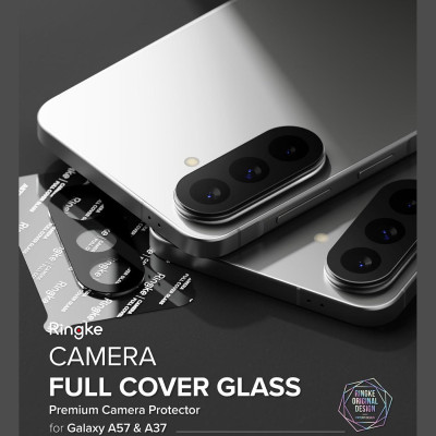 Tempered Glass Samsung Galaxy A57 / A37 Ringke Camera Protector Full Cover Glass Αντιχαρακτικό Γυαλί Προστασίας για Φακό Κάμερας 2 Τεμάχια - Black (8800328818200)