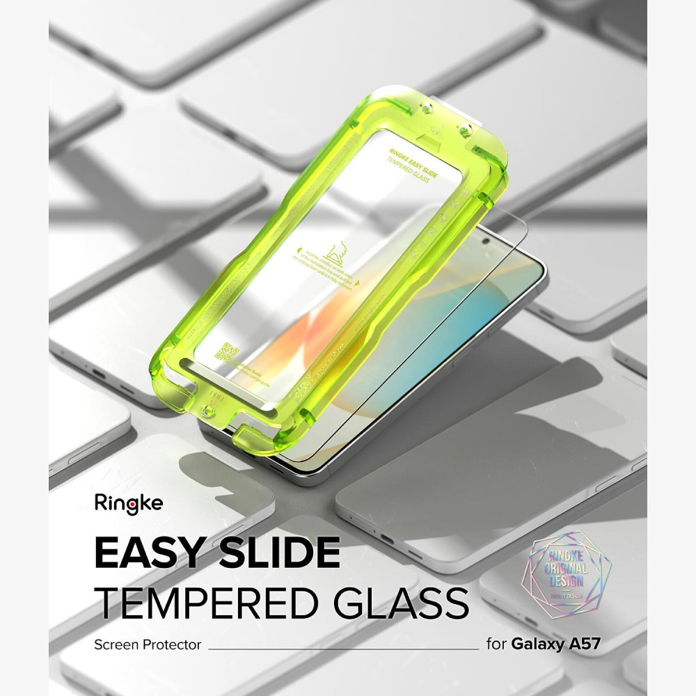 Tempered Glass Samsung Galaxy A57 Ringke Easy Slide Αντιχαρακτικό Γυαλί Προστασίας Οθόνης 2 Τεμάχια - Clear (8800328818187)