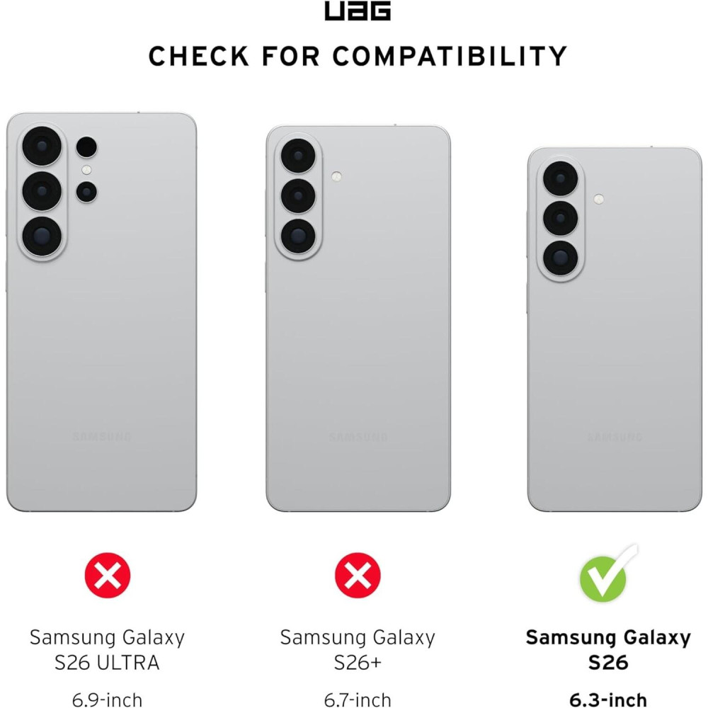 Θήκη Samsung Galaxy S26 UAG Pathfinder Clear Ανθεκτική με MagSafe - Ash / Black (214528113140)
