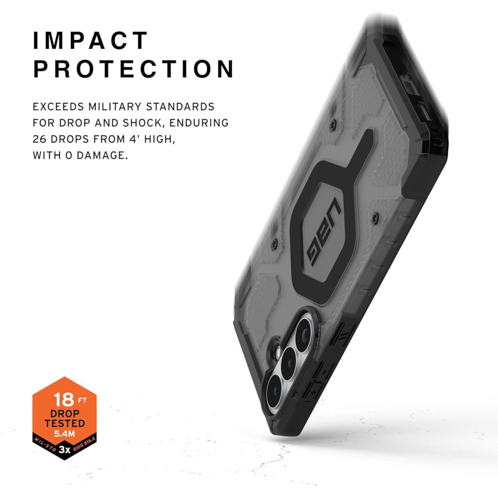 Θήκη Samsung Galaxy S26 Plus UAG Pathfinder Clear Ανθεκτική με MagSafe - Ash / Black (214527113140)