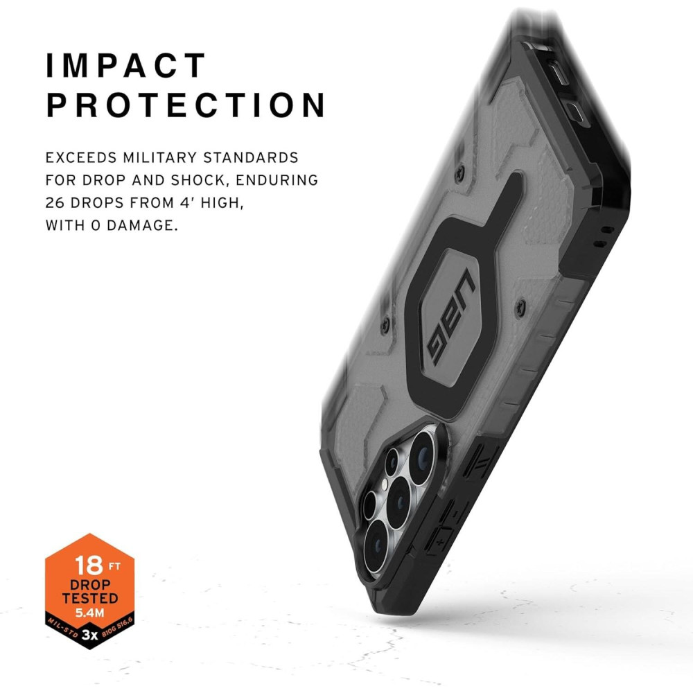 Θήκη Samsung Galaxy S26 Ultra UAG Pathfinder Clear Ανθεκτική με MagSafe - Ash / Black (214526113140)